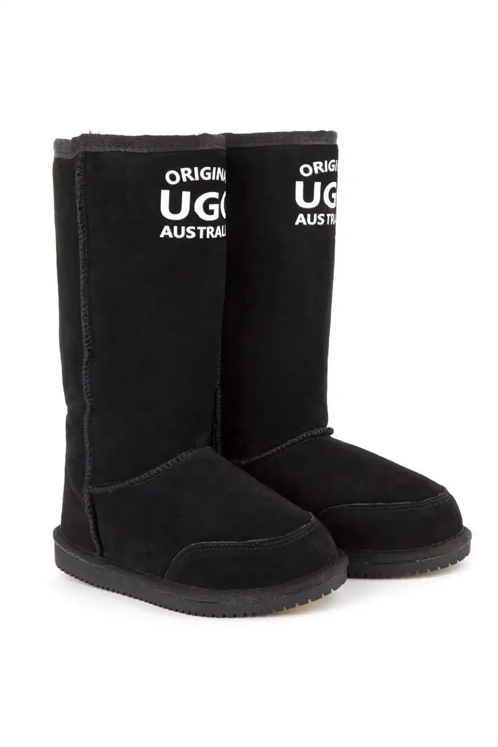 Original Ugg Australia Long Plain Black Print Boots
