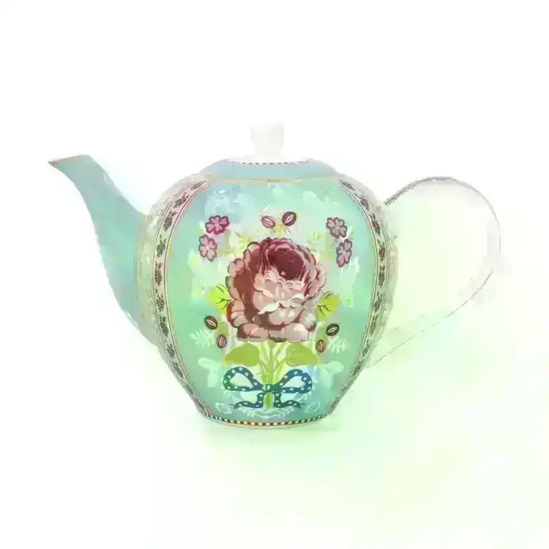 PIP Studio Floral Porcelain Blue 1.6L Teapot