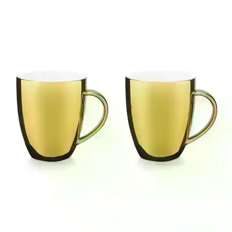 VTWonen Gold 250ml Mugs with Ear Set of 2