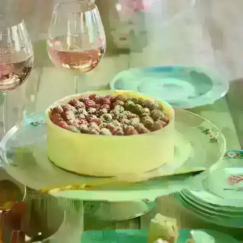 PIP Studio Blushing Birds Khaki Round Cake Tray