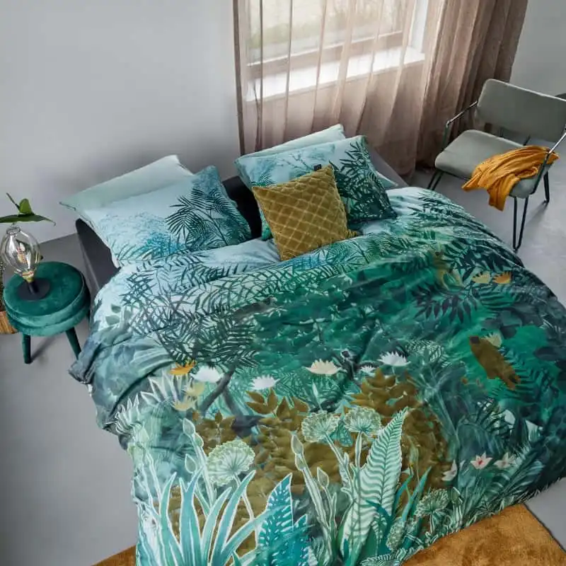 Bedding House Madagascar Cotton Green Quilt Cover Set