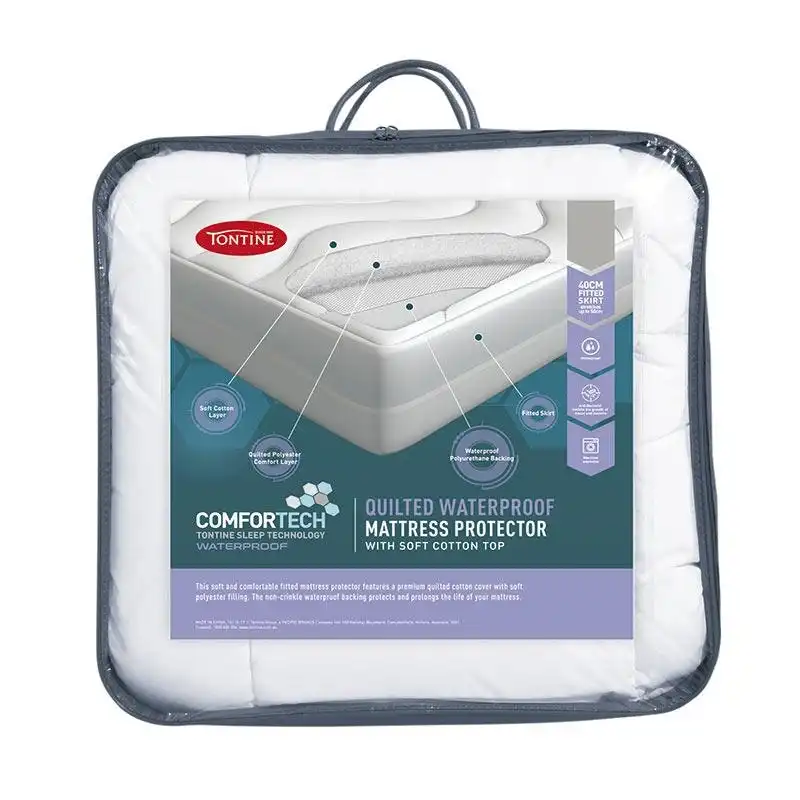 Tontine Comfortech Waterproof Quilted Fitted Mattress Protector