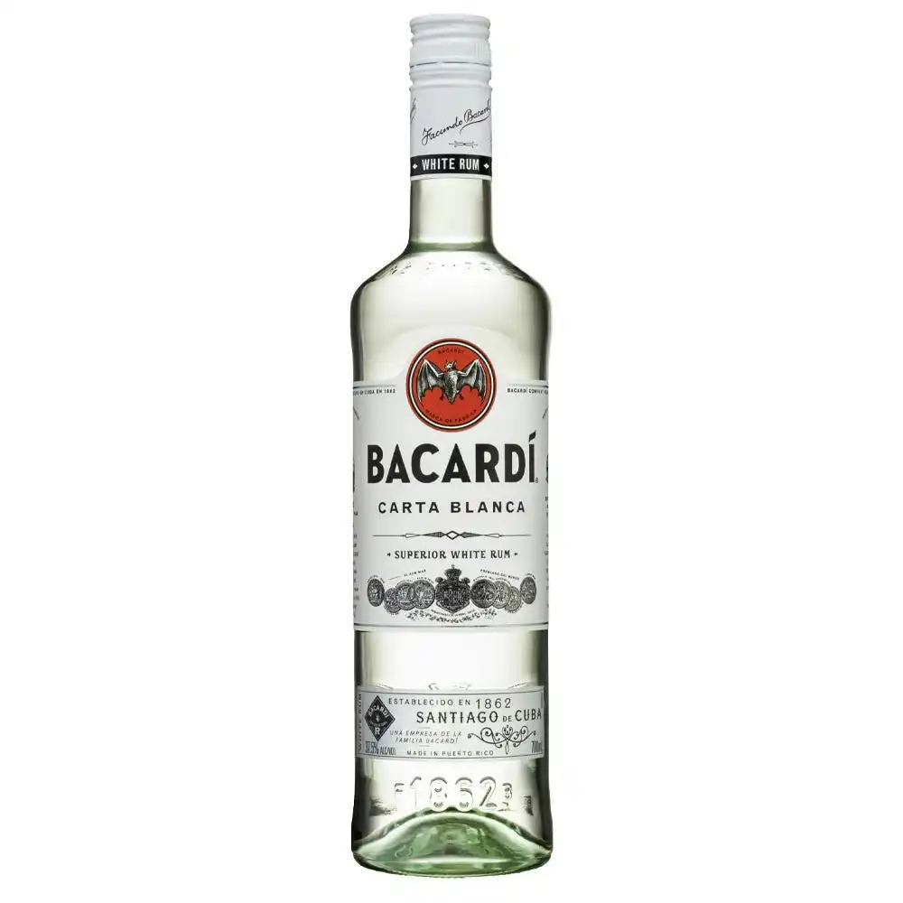 Bacardi Carta Blanca White Rum (700mL)