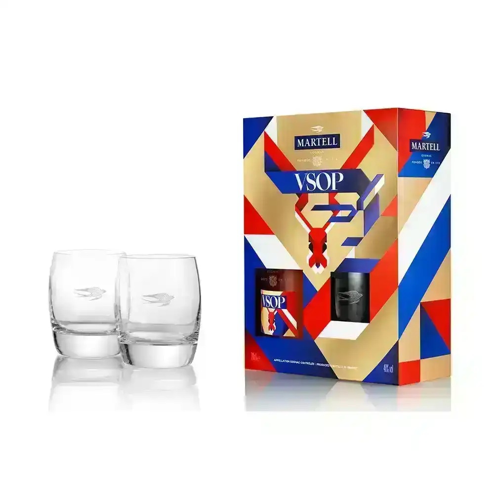 Martell VSOP Cognac (700ml) Gift Pack With 2 Glasses
