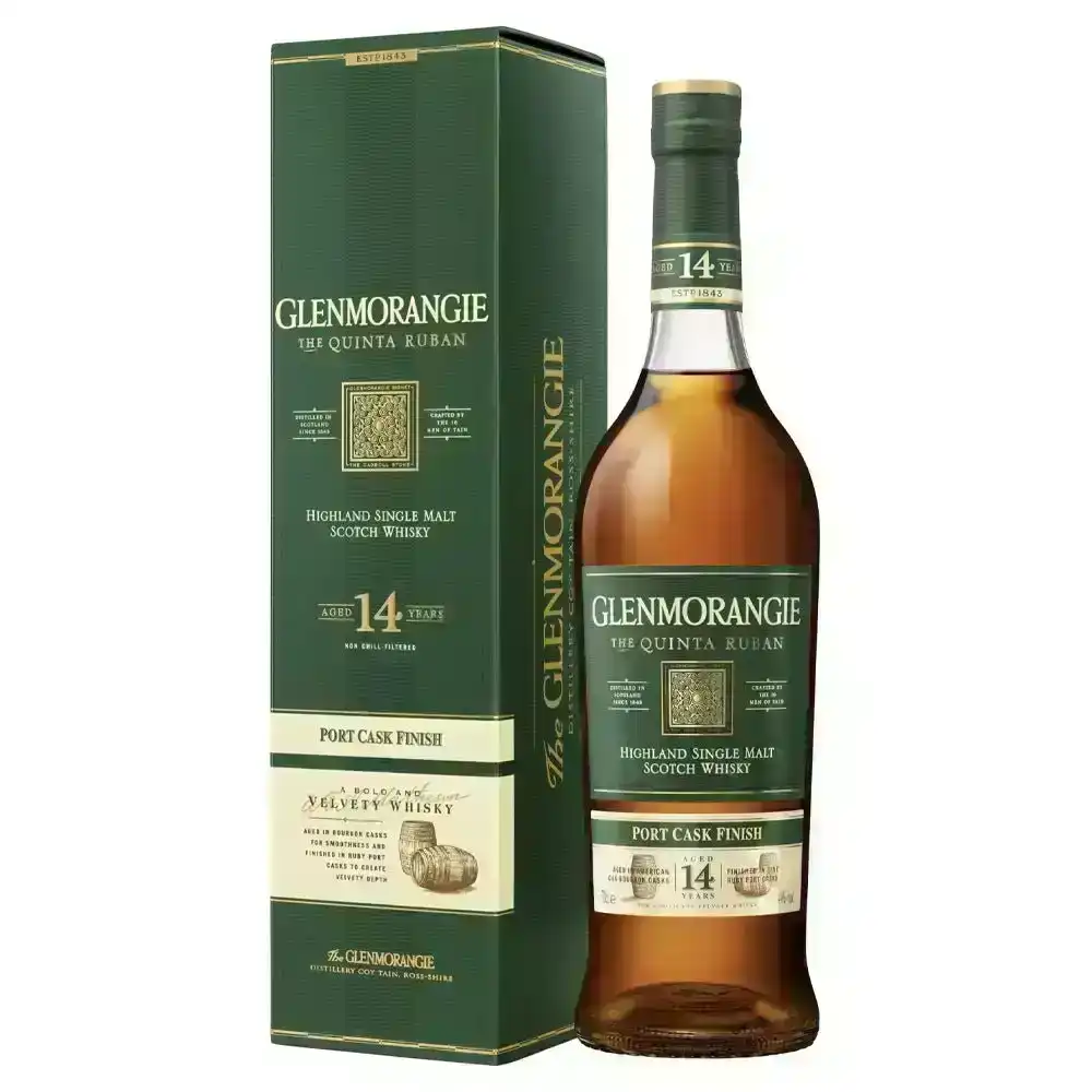 Glenmorangie The Quinta Ruban 14 Year Old Single Malt Scotch Whisky (700mL)