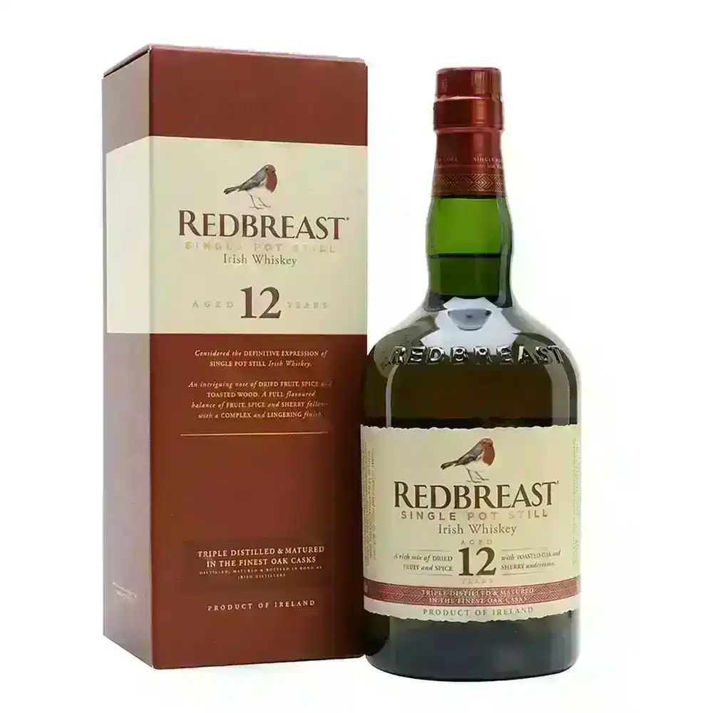 Redbreast Single Pot Still Irish Whiskey Aged 12 Years (700mL)