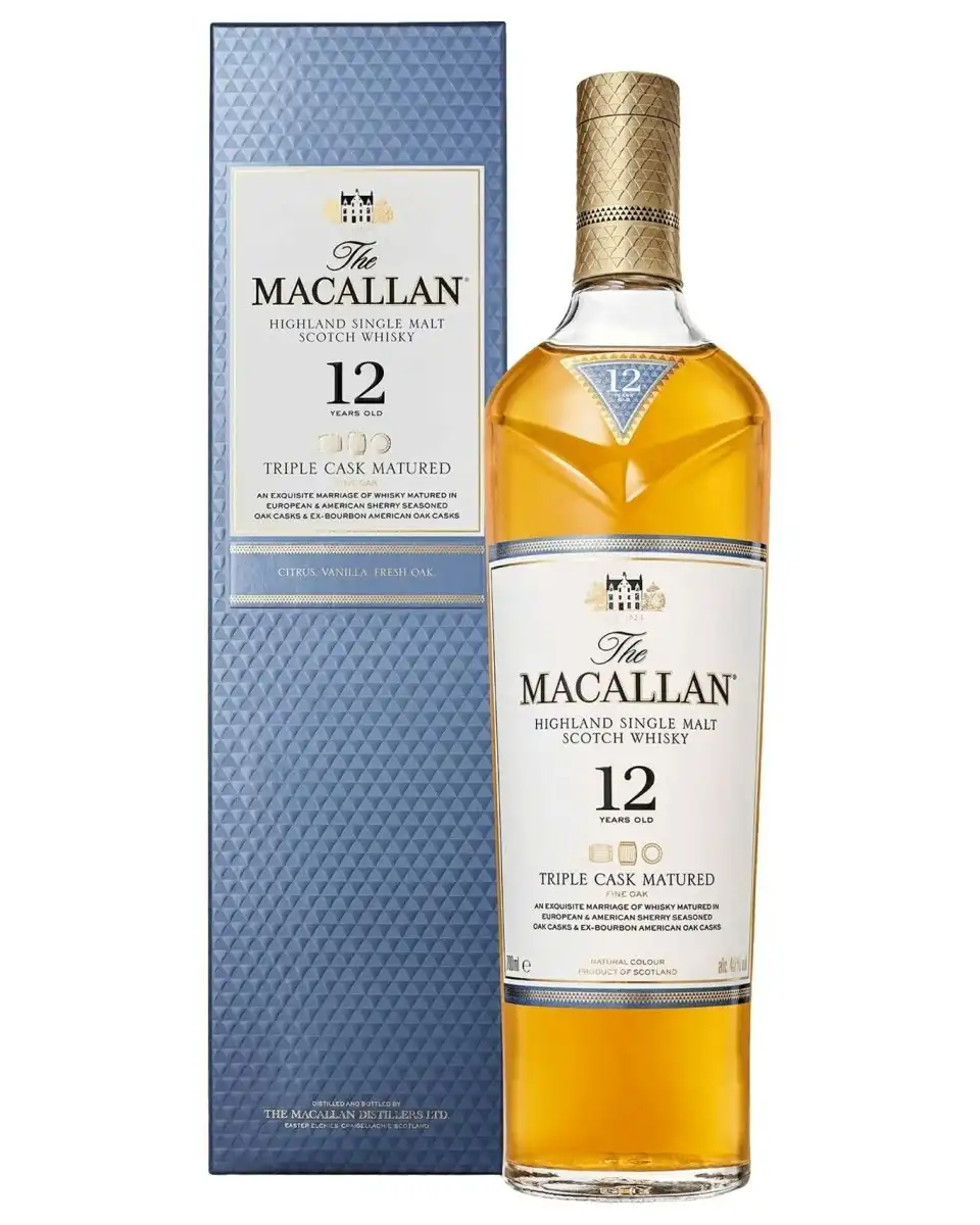 The Macallan 12YO Triple Cask Single Malt Scotch Whisky (700mL)