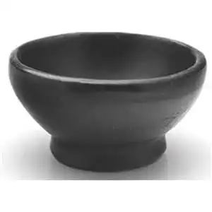 Provincial & Rustic Ebony La Chamba Small Round Bowl - Set of 4