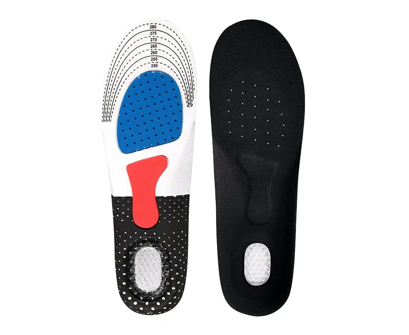 Arch Support Shoe Insoles Pain Relief Plantar Fasciitis Orthotic Inserts Pads (2 Sizes)