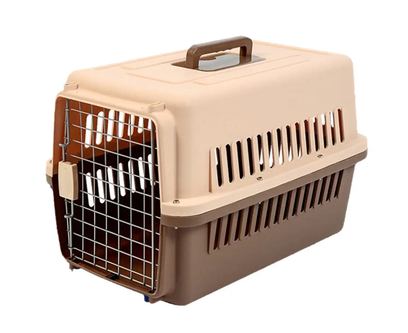Qttie-Pet Carrier Portable Tote Crate Case Kennel Travel Carry Airline Approved Bag 66x47x46cm