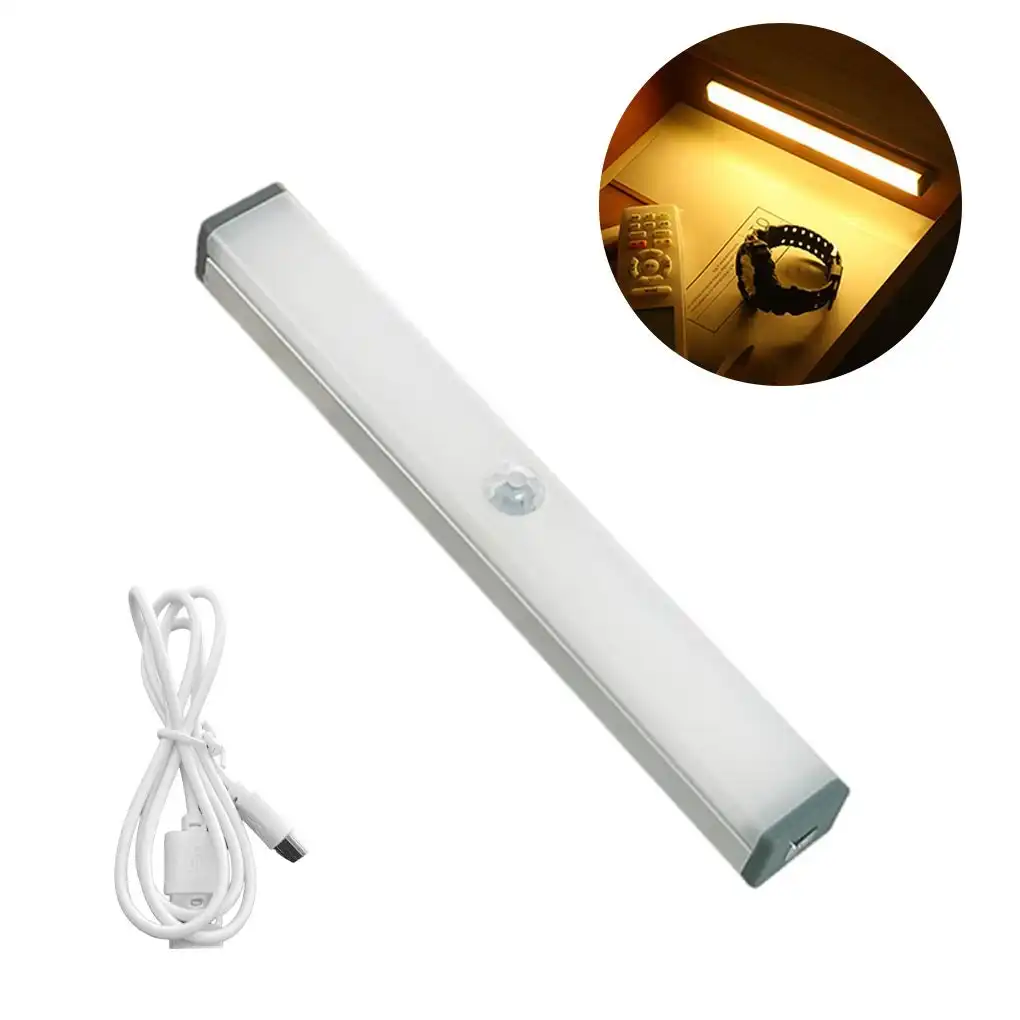 Vivva - 10/21/30cm Wireless LED Closet Light PIR Motion Sensor USB Rechargeable Strip Cabinet Lamp
