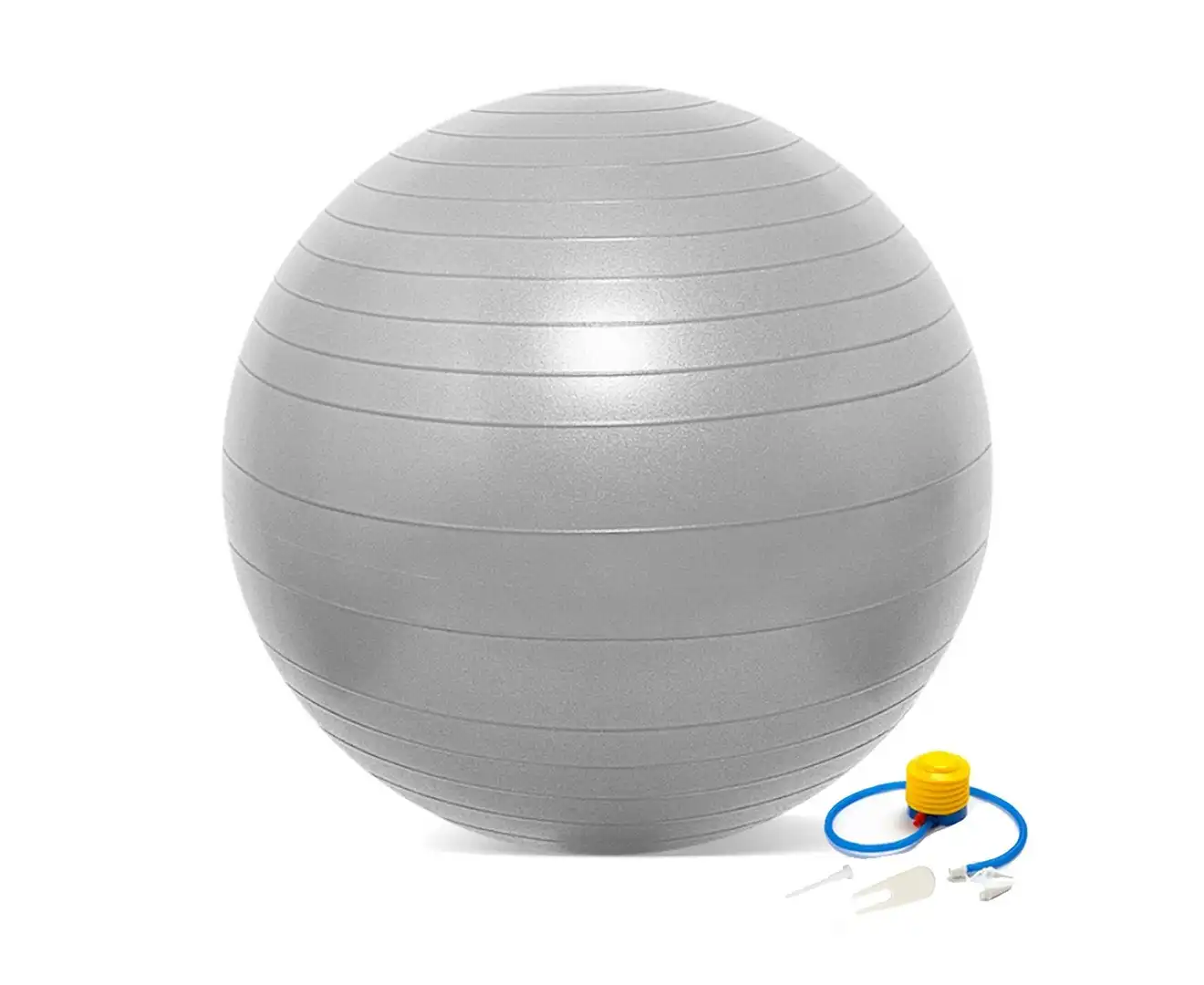 55cm-85cm Vivva Gym Yoga Ball Home Exercise Pilates Equipment Fitness Ball With Pump - 5 Colours X1