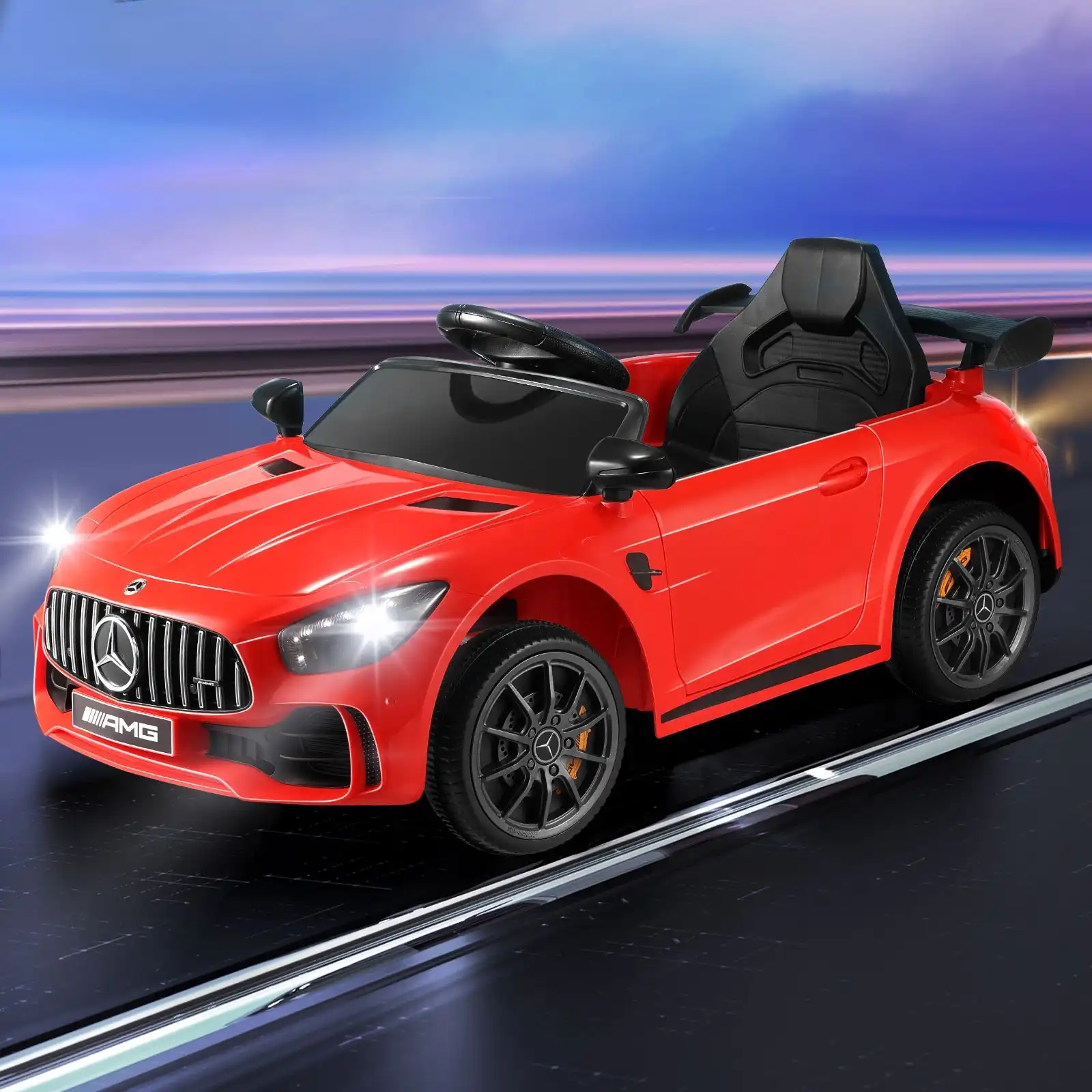 Kids Ride On Car Mercedes-Benz AMG GTR Licensed Electric Vehicle Toy Gift 12V