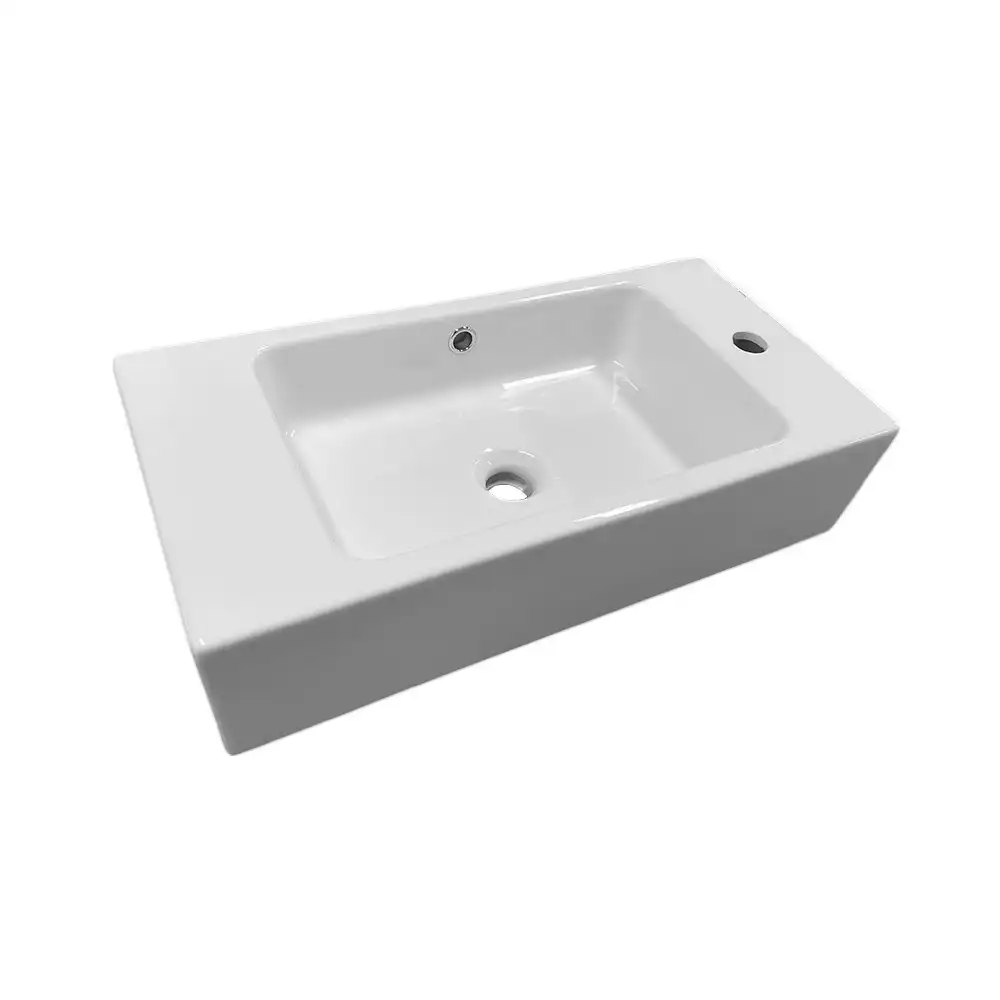 Astra Walker Traccia Ceramic Wall Mount Washbasin/Sink NTH Gloss White 908962