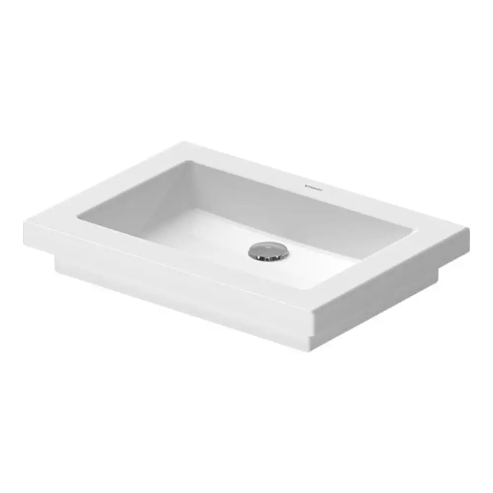 Duravit 2nd Floor Bathroom Ceramic Countertop Basin/Sink Alpin White 58cm 031758