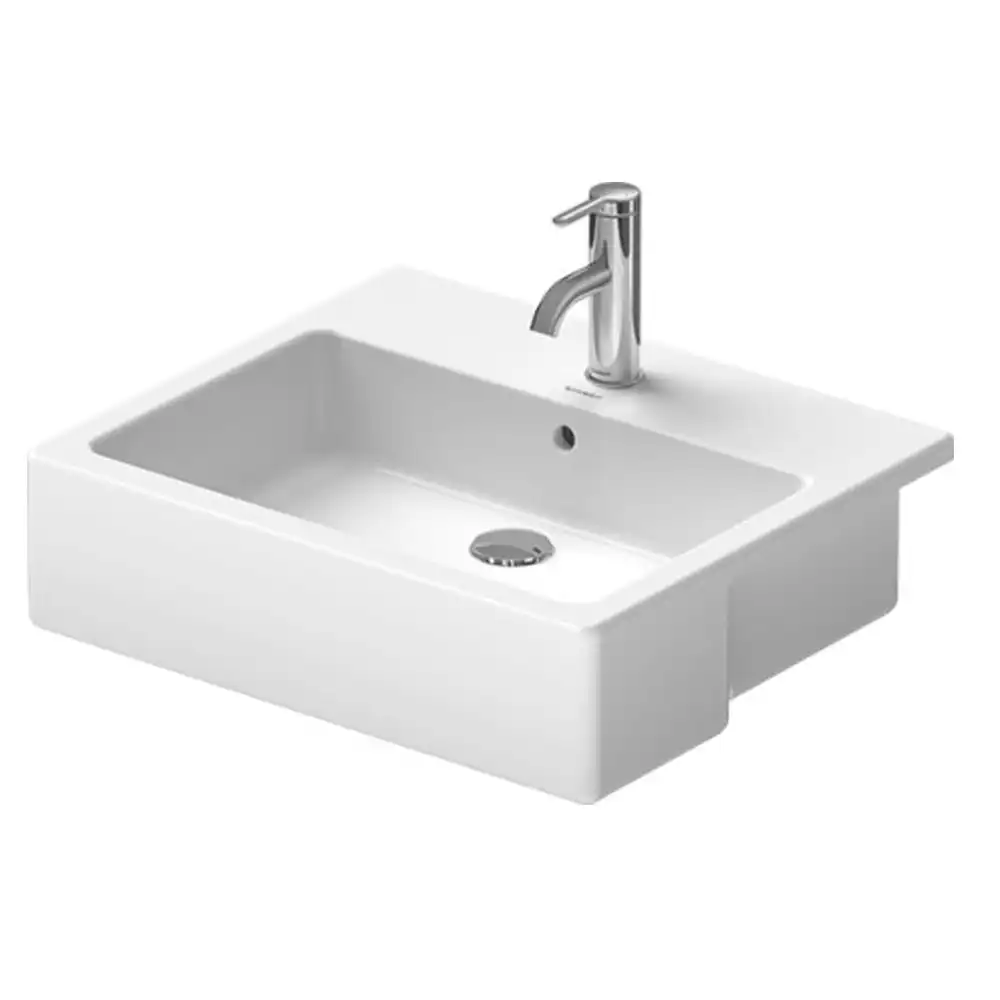 Duravit Vero Bathroom/Home Semi-Recessed Basin/Sink Alpin White 0314550000 55cm