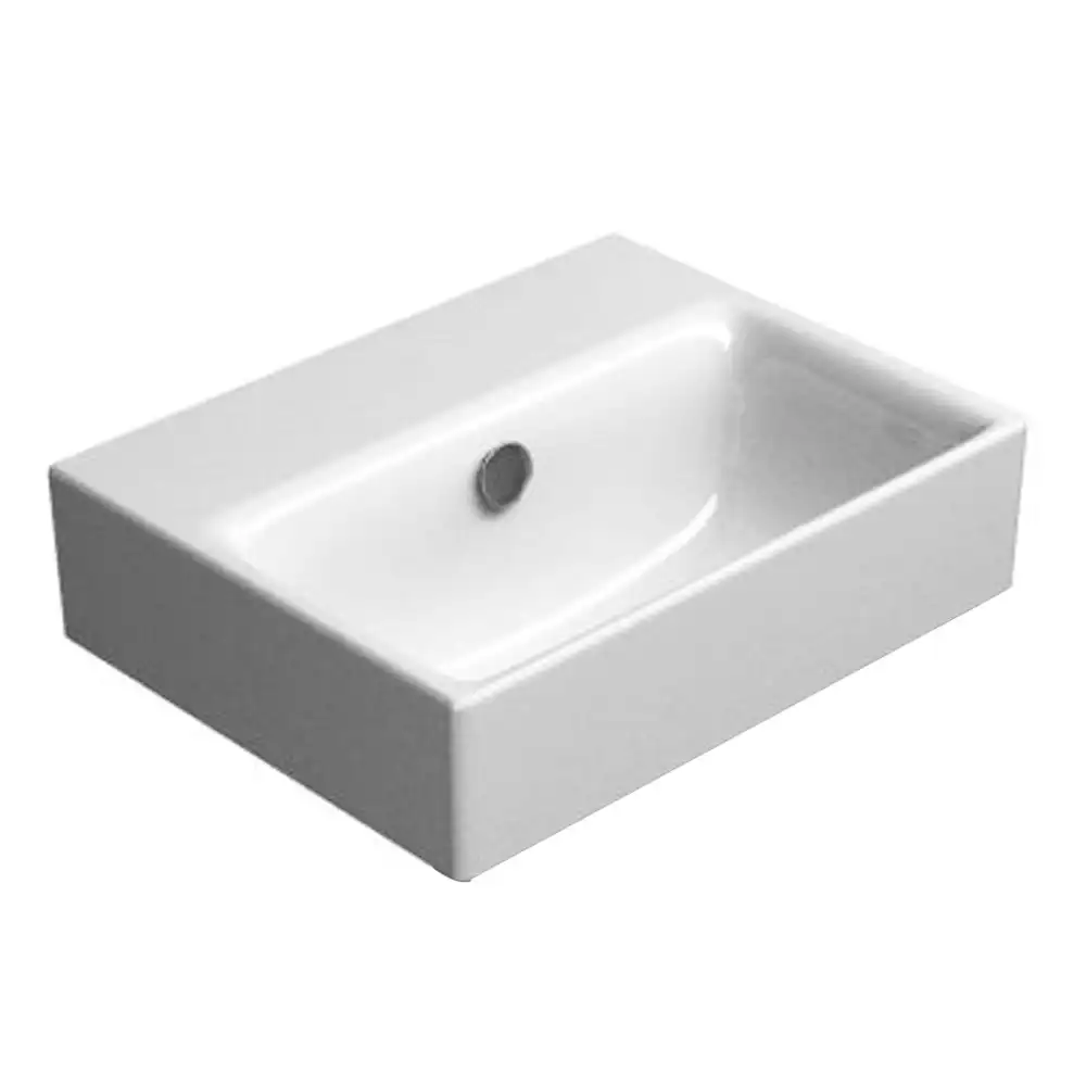 Astra Walker Porcelain Wall Mount/Counter Sand Basin/Sink Gloss WHT 1TH 979140