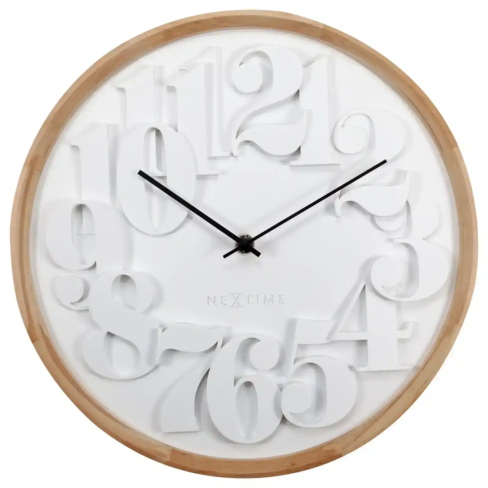 NeXtime Shunkan Japanese Design 28.5cm Wall Clock Hanging Analogue Round White