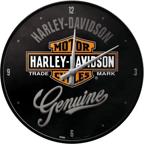 Nostalgic Art 30cm Harley-Davidson Genuine Quartz Battery Operated Wall Clock