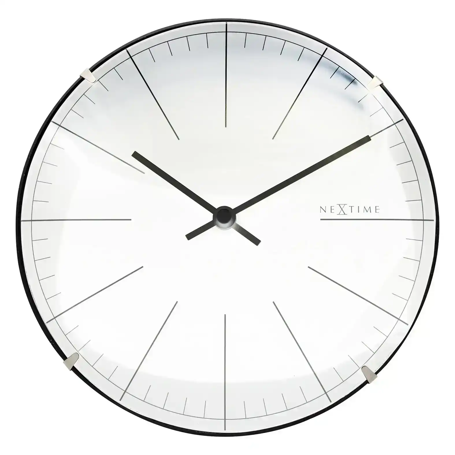 NeXtime 20cm Mini Dome Analogue Table/Wall Clock Round Home/Office Decor White