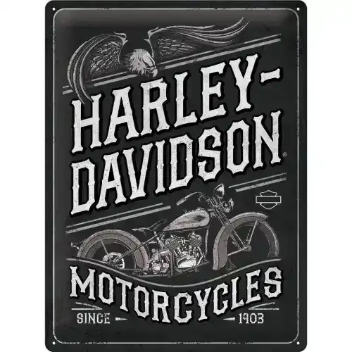 Nostalgic Art Harley-Davidson Motorcycles Eagle 30x40cm Large Sign Wall Decor
