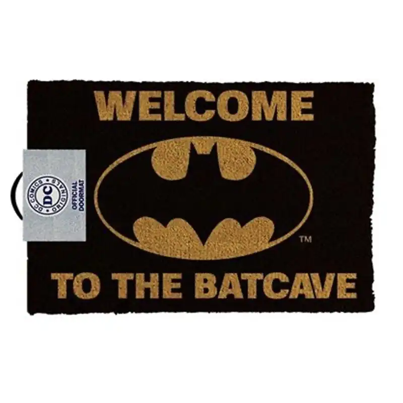 DC Comics Batman Welcome To The Batcave Entrance Doormat Rectangle Rug 40 x 60cm