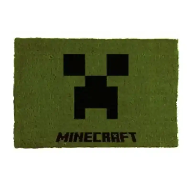 Minecraft Creeper Gaming Welcome Home Entrance Doormat Rectangle Rug 40 x 60cm