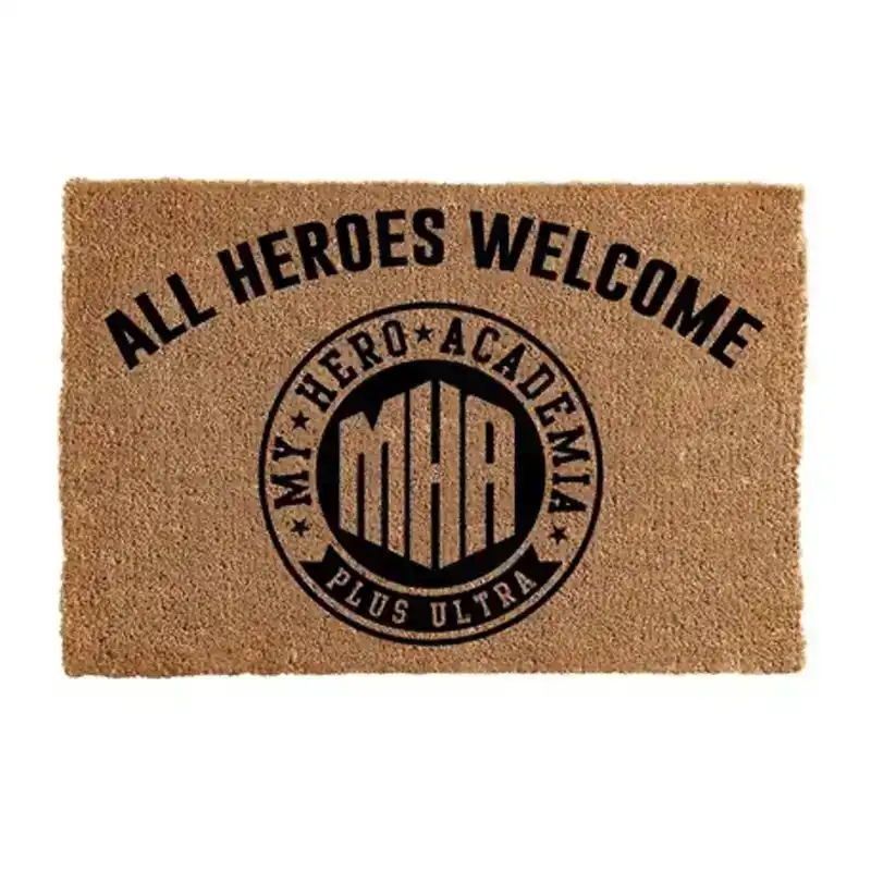 My Hero Academia All Heroes Welcome Entrance Doormat Rectangle Rug 40 x 60cm