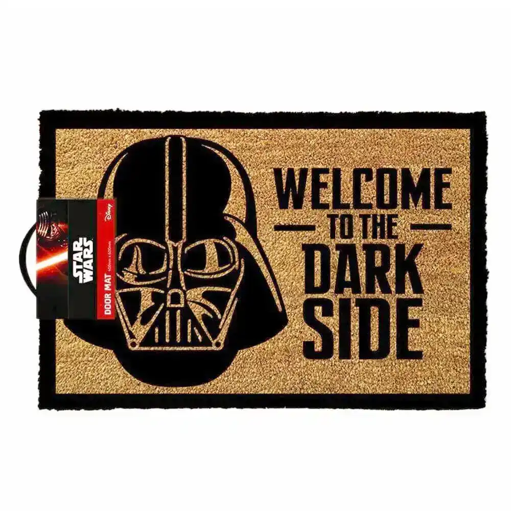 Star Wars 60x40cm Welcome To The Dark Side Door Mat Floor Entrance Rug Brown
