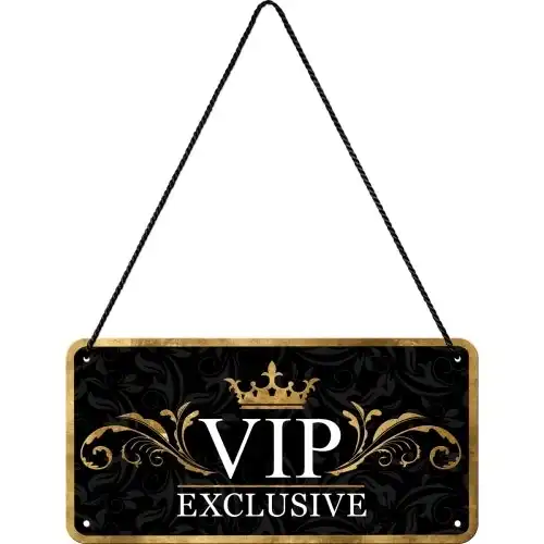 Nostalgic Art Metal 10x20cm Wall Hanging Sign VIP Exclusive Home/Office Decor
