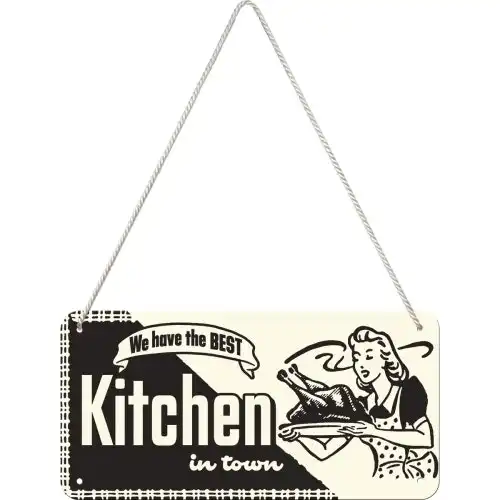 Nostalgic Art Metal 10x20cm Wall Hanging Sign Kitchen Home/Office/Cafe Decor