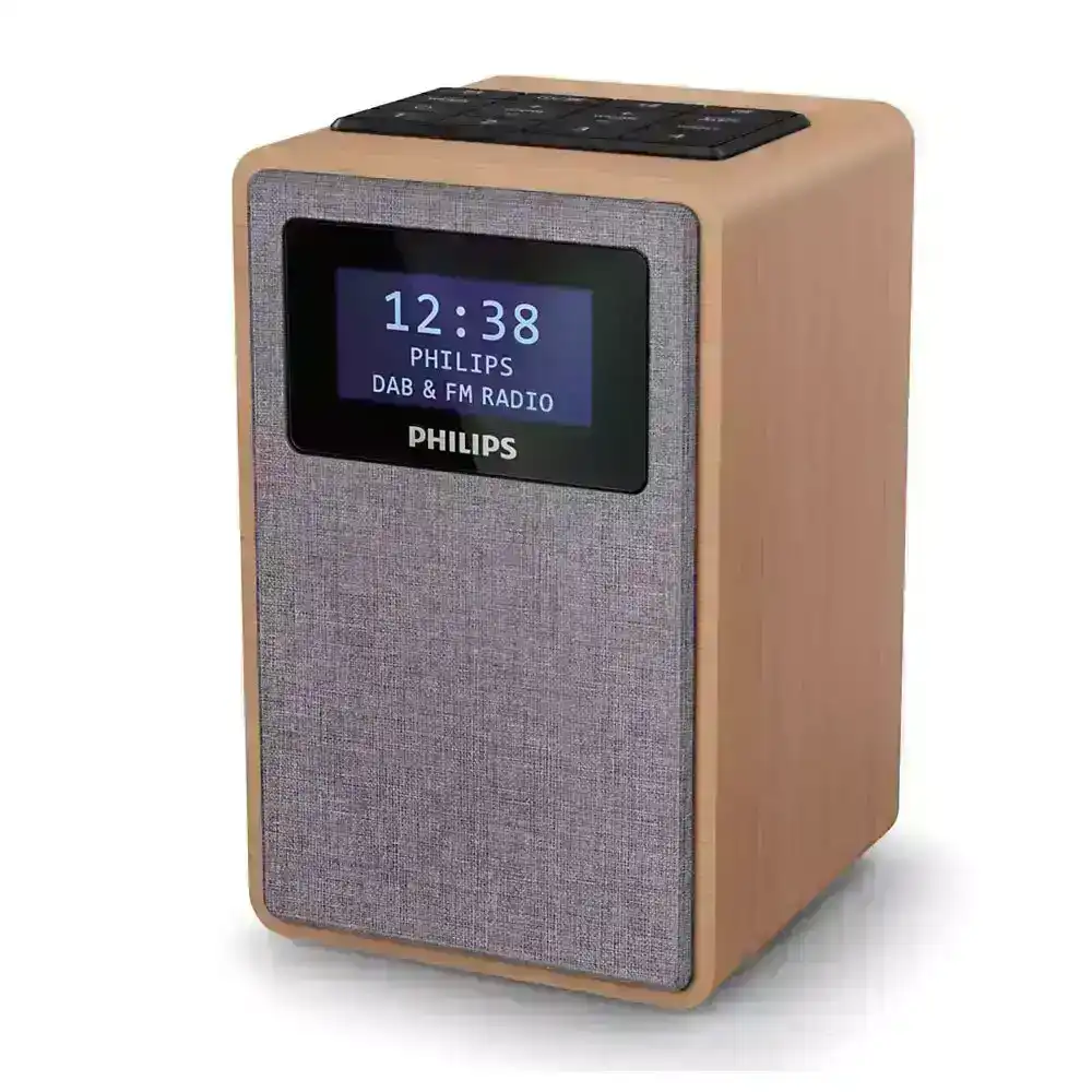 Philips 5000 Series LCD Digital DAB+/FM/DAB Clock Radio/Dual Alarm/Tuner Brown