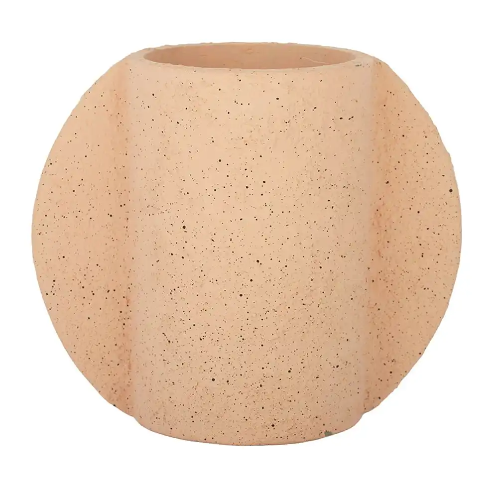 Coast To Coast Home Decor Glider Cement Vase Pot 25x21.5cm Garden/Outdoor Coral