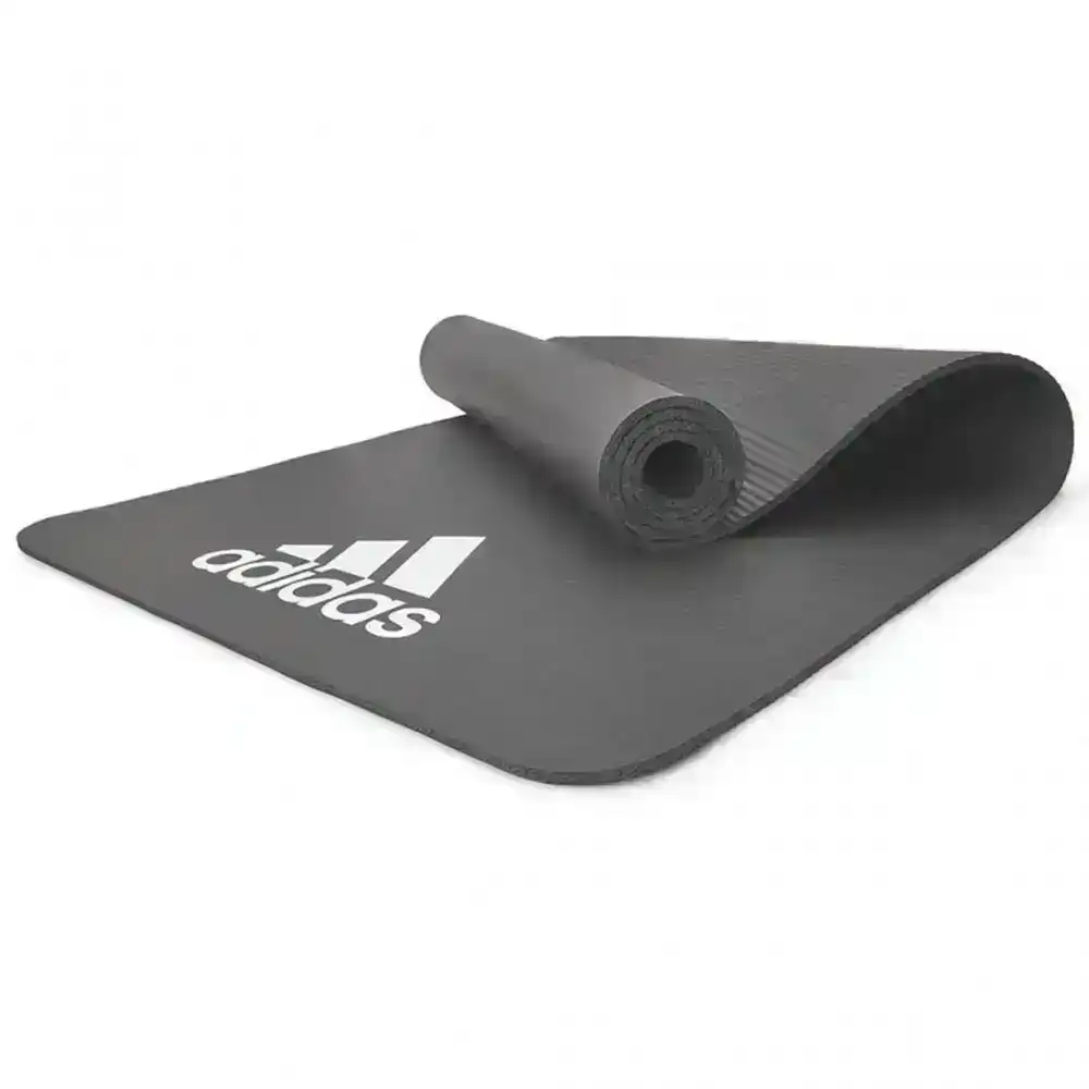 Adidas 7mm Training/Fitness Gym/Home Padded/Rollable/Lightweight Travel Mat GRY