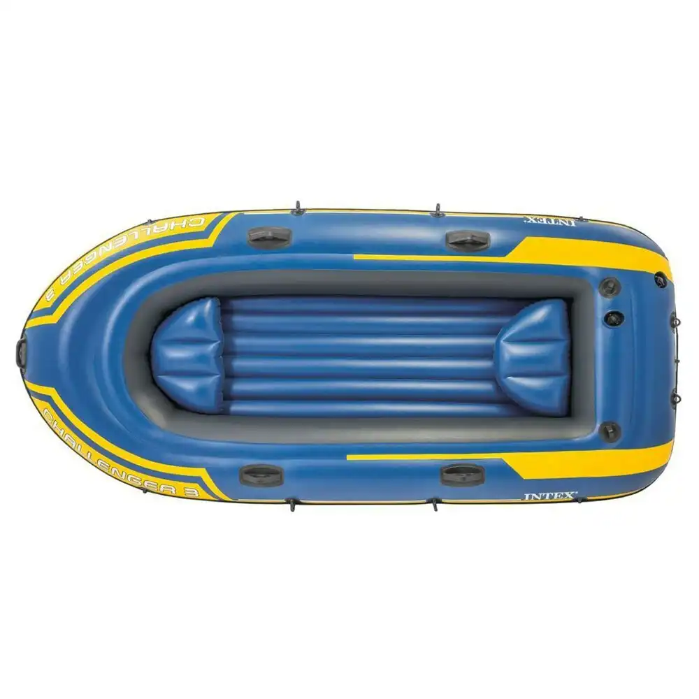 Intex 295cm Challenger 3 Inflatable/Floating Sports Boat w/ Oars/Paddles 14y+