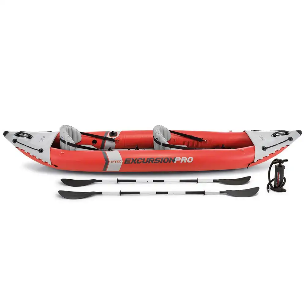 Intex 384cm Sports Excursion Pro Inflatable Fishing Kayak/Boat Oars River/Lake