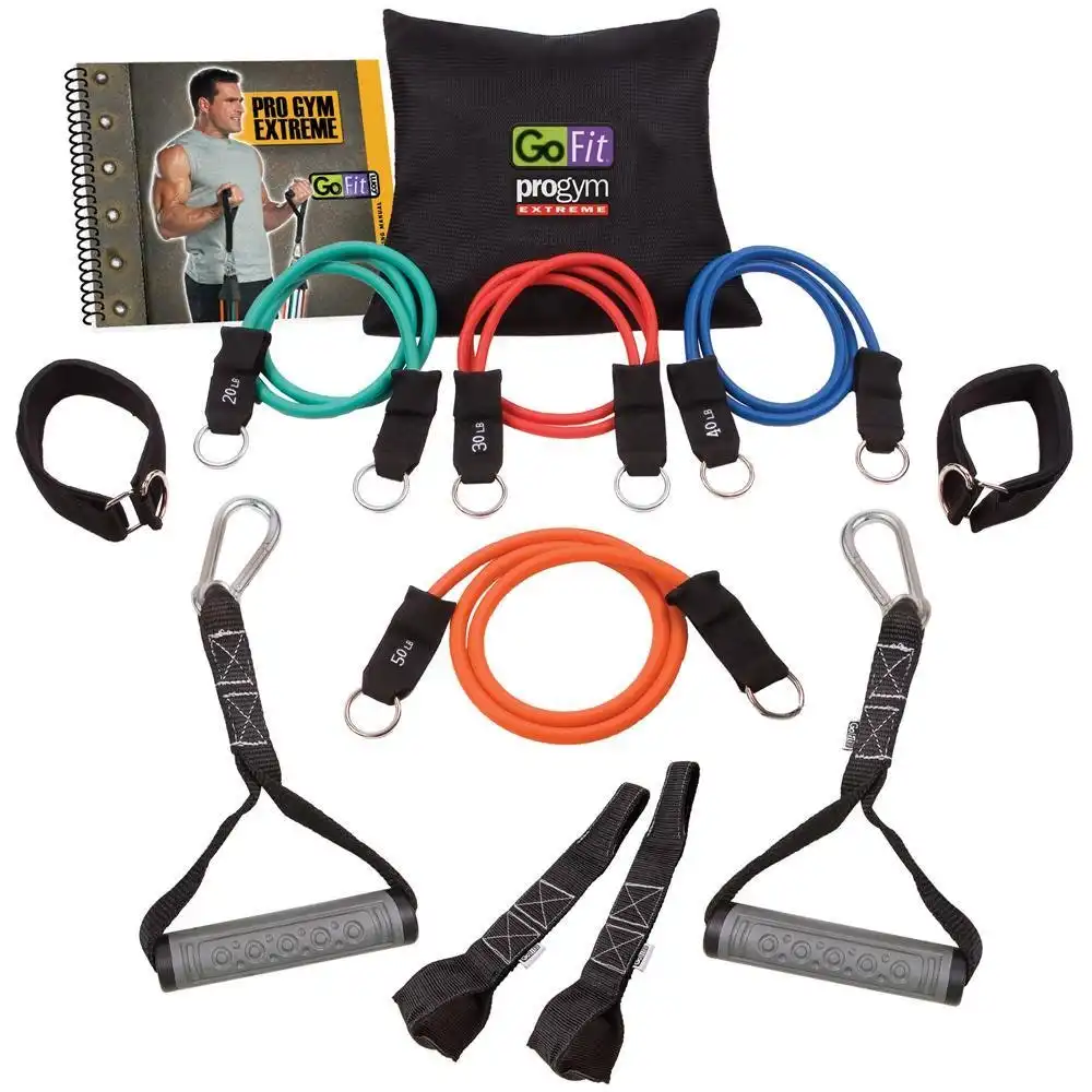 Gofit Extreme Pro Gym Workout Strength/Resistance Tubes Fitness Training Set