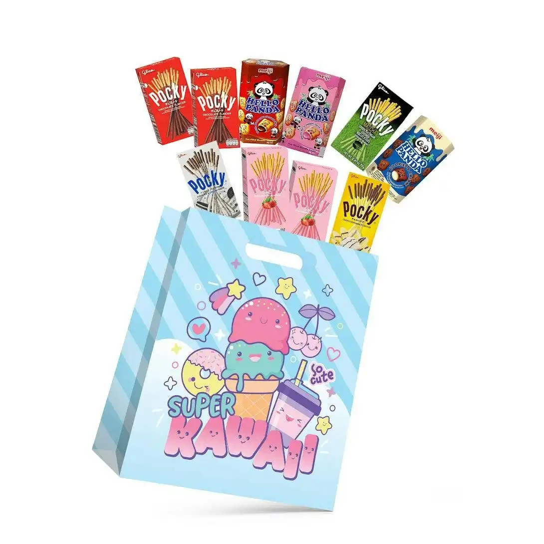 Super Kawaii Showbag w/Panda Chocolate/Strawberry/Cookies/Green Tea Sticks