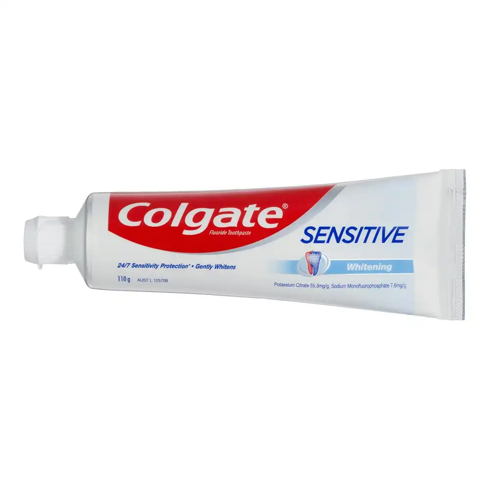 6x Colgate 110g Sensitive Fluoride Toothpaste Dental/Oral Care Whitening