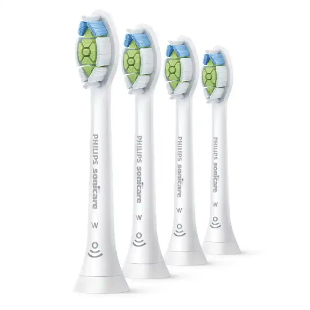 4pc Philips Sonicare Optimal White Brush Heads f/Sonicare Click-On Handles White