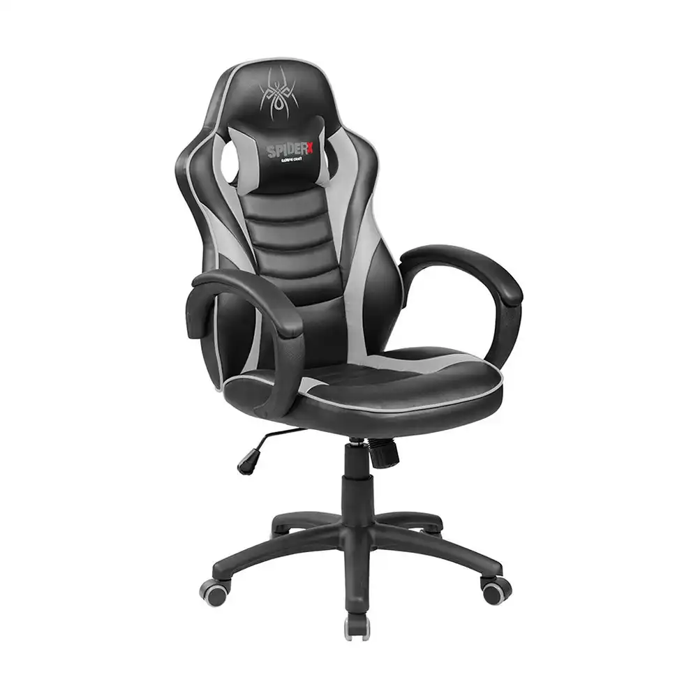 Pure Acoustics Black/Grey Spider X Gaming/Office Swivel Chair Tiltable