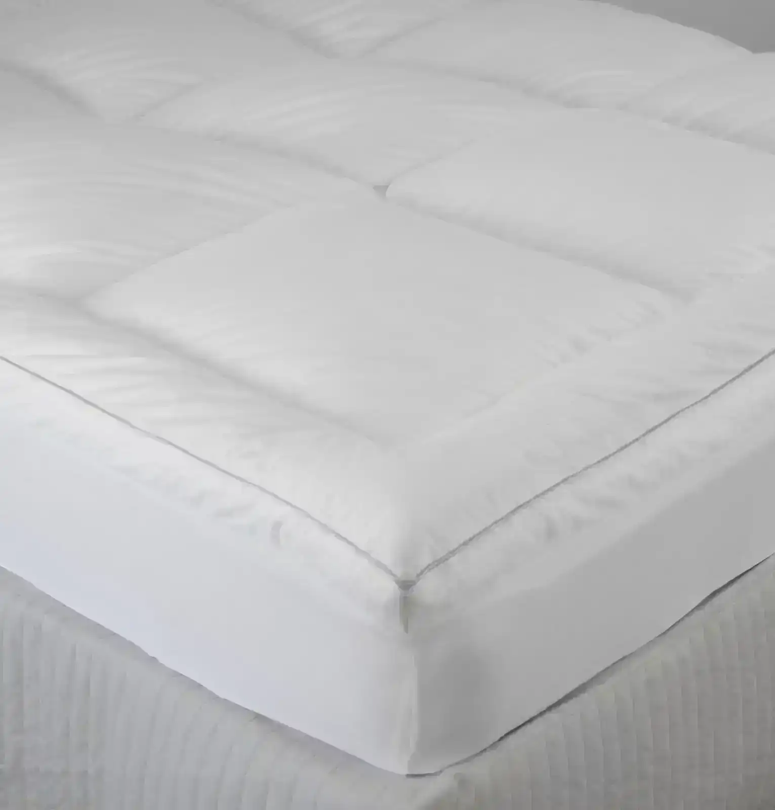 Ardor 2000Gsm Standard King Size Cotton Microfibre Mattress Topper Cushion White
