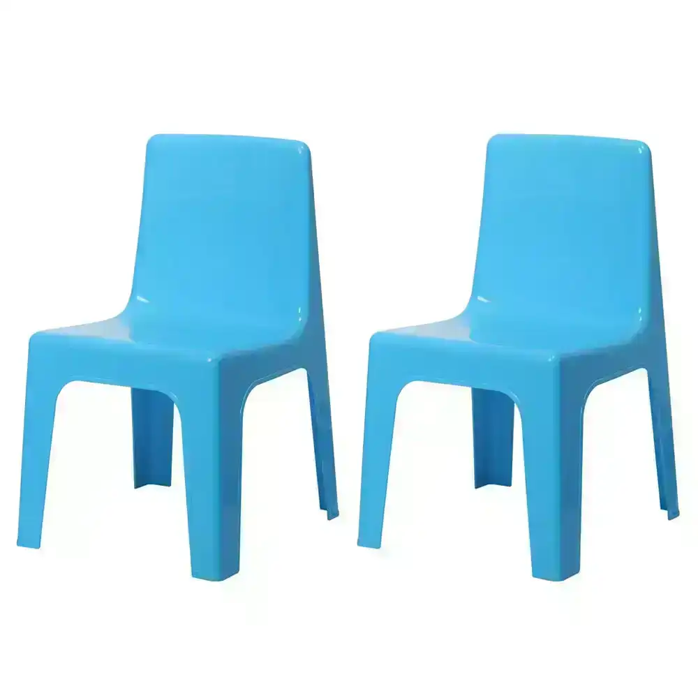 2x Tuff Play 56cm Tuff Chair Kids Plastic Furniture Indoor/Outdoor 2-6y Aqua