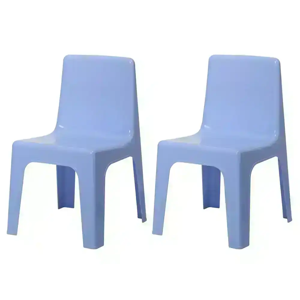 2x Tuff Play 56cm Tuff Chair Kids Plastic Furniture Indoor/Outdoor 2-6y Purple
