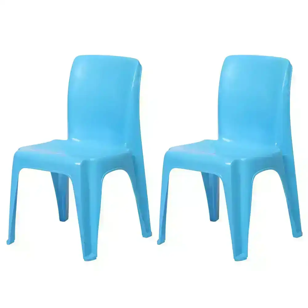 2x Tuff Play 53cm Tinker Chair Kids Seat Furniture Indoor/Outdoor 2-6y Sky Blue