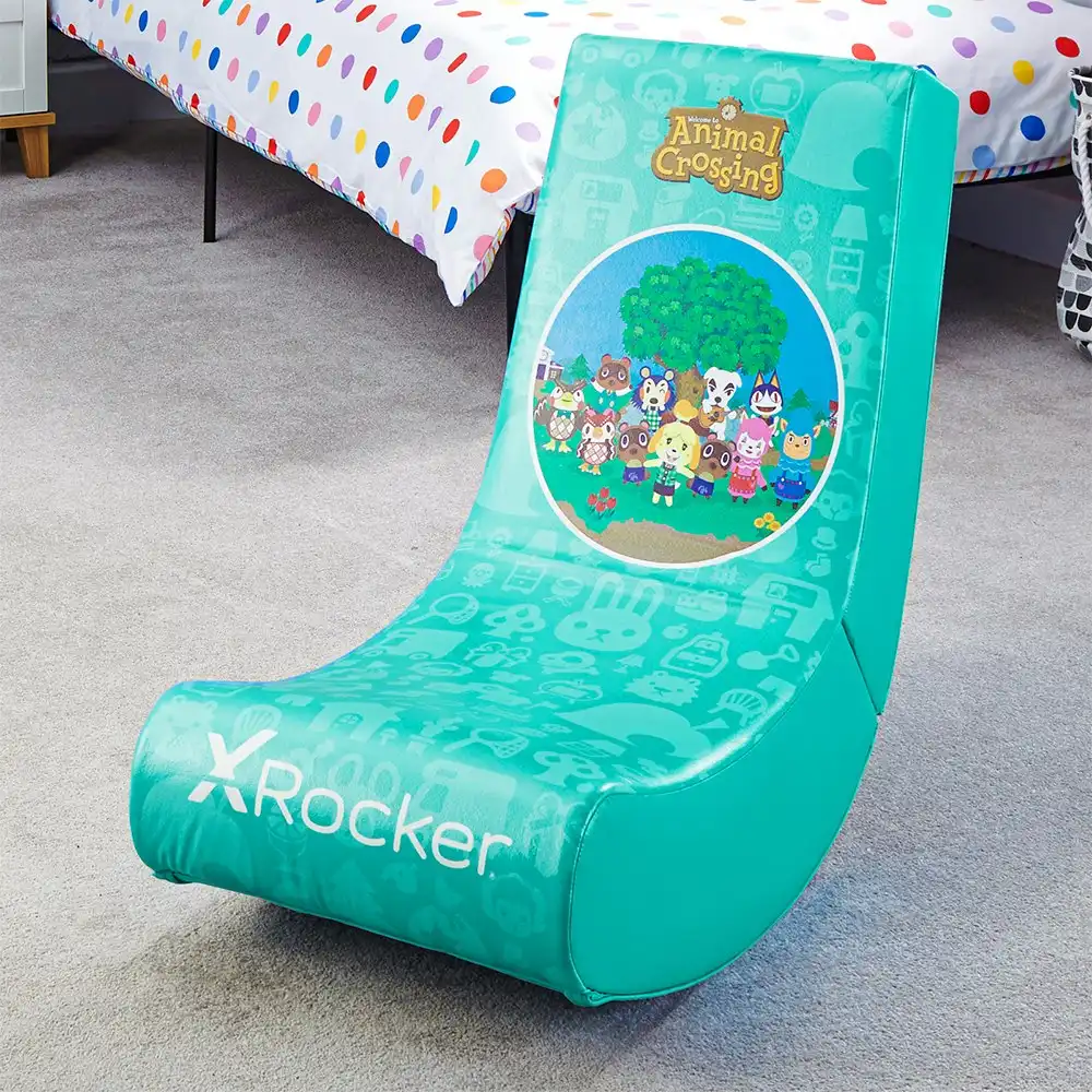 X-Rocker Foldable Nintendo Animal Crossing Gaming Rocker Chair Seat Village