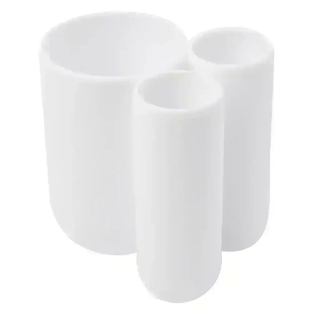 Umbra 10cm White Touch Toothbrush Cup Holder Home/Bathroom Storage/Organisation