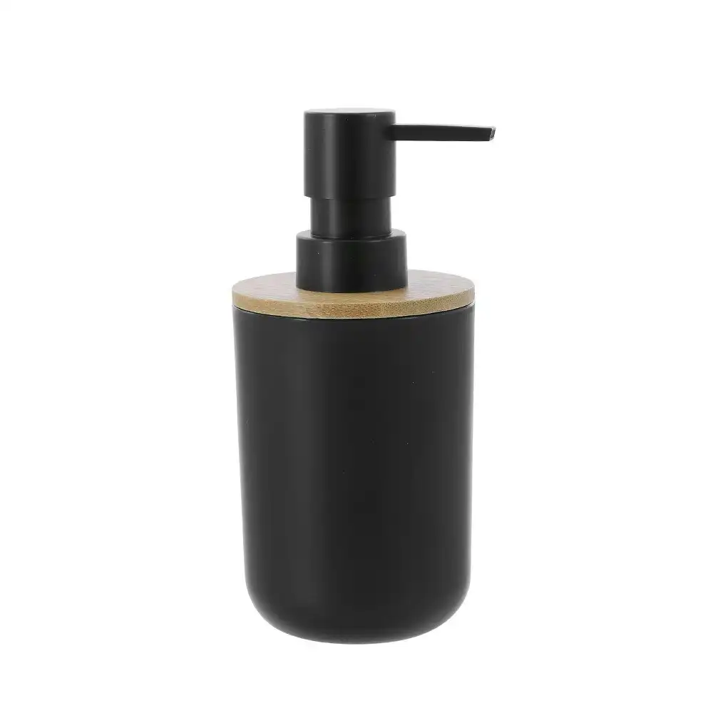 3x Boxsweden Bano Soap Dispenser 330ml Bamboo Top 7.5x16cm BPA Free Assorted