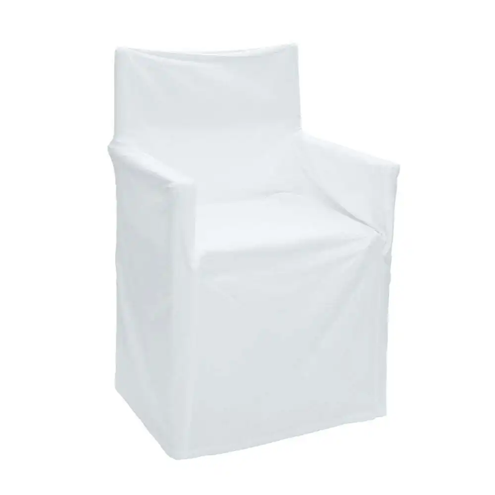 J.Elliot Outdoor Solid 54x12.7cm Cotton Director Chair Cover/Protector White