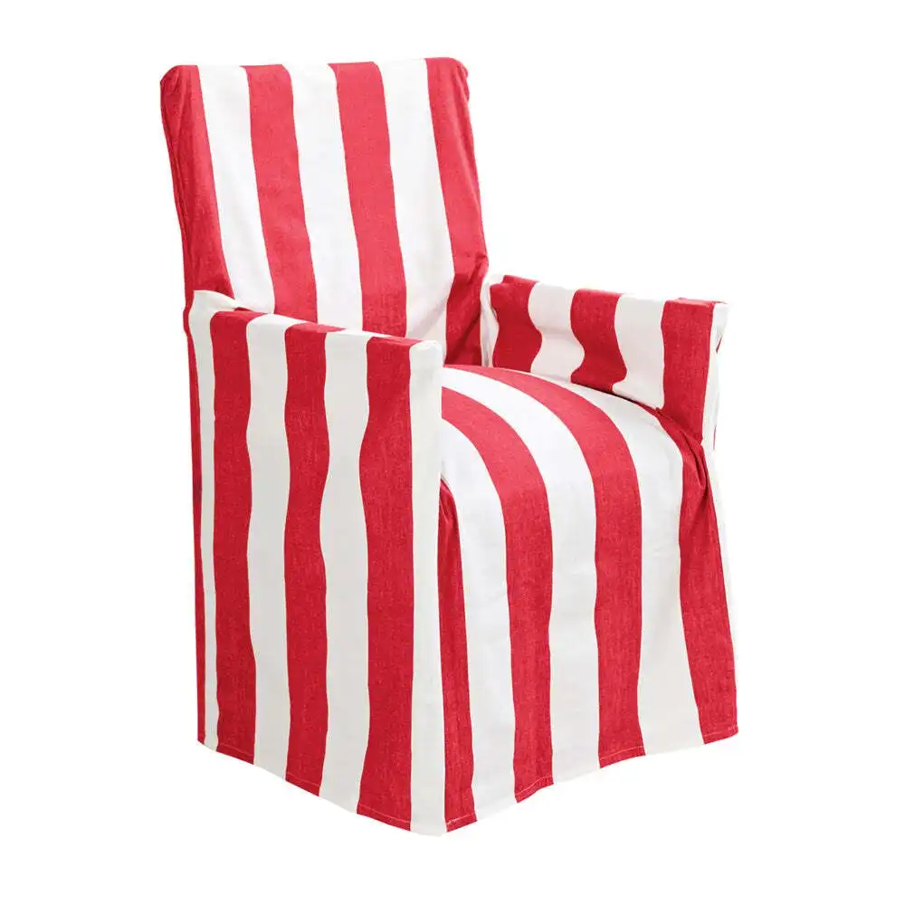 J.Elliot Outdoor Stripe 54x12.7cm Director Chair Cotton Cover/Protector Red